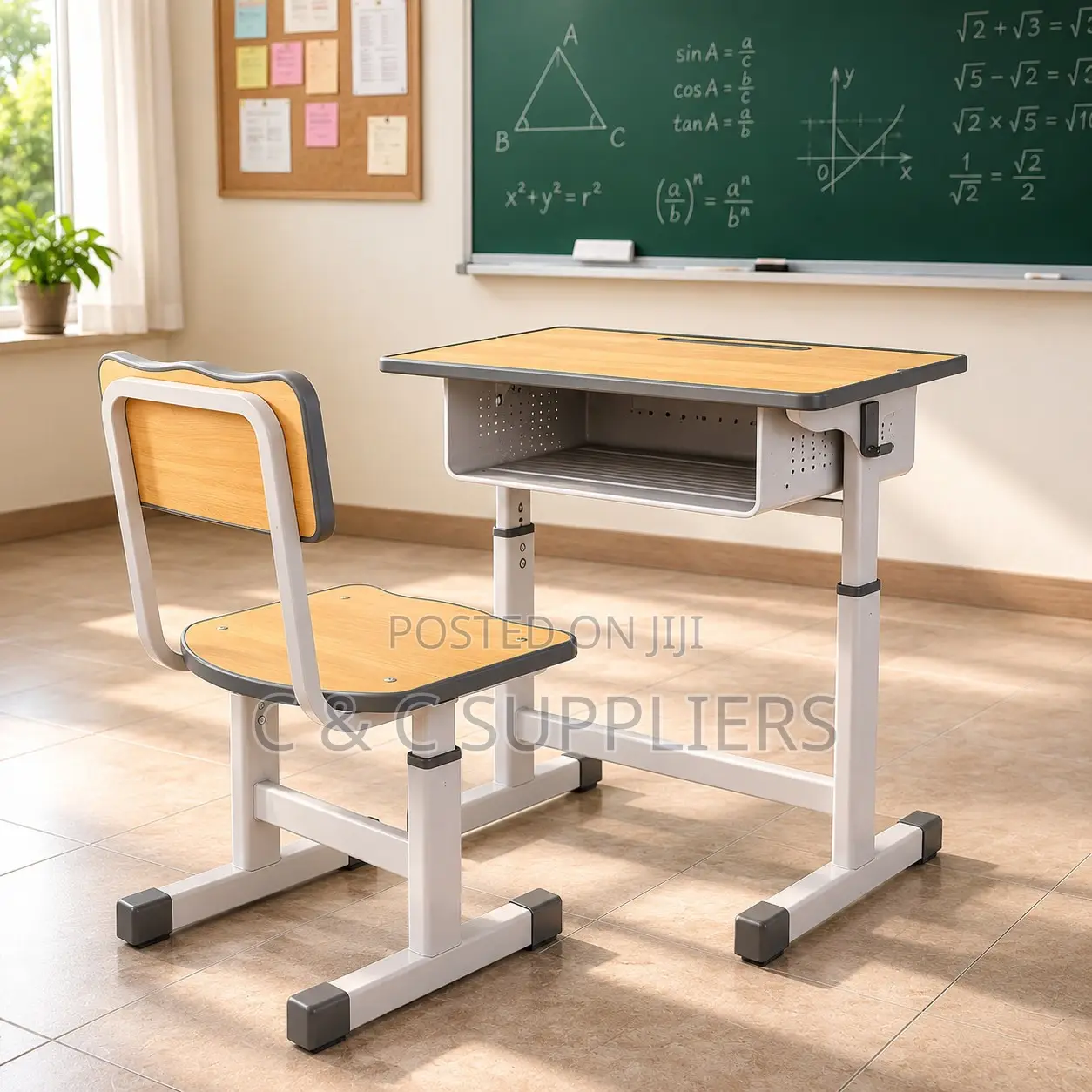 Kid's Modern Desk and Chair Combo.