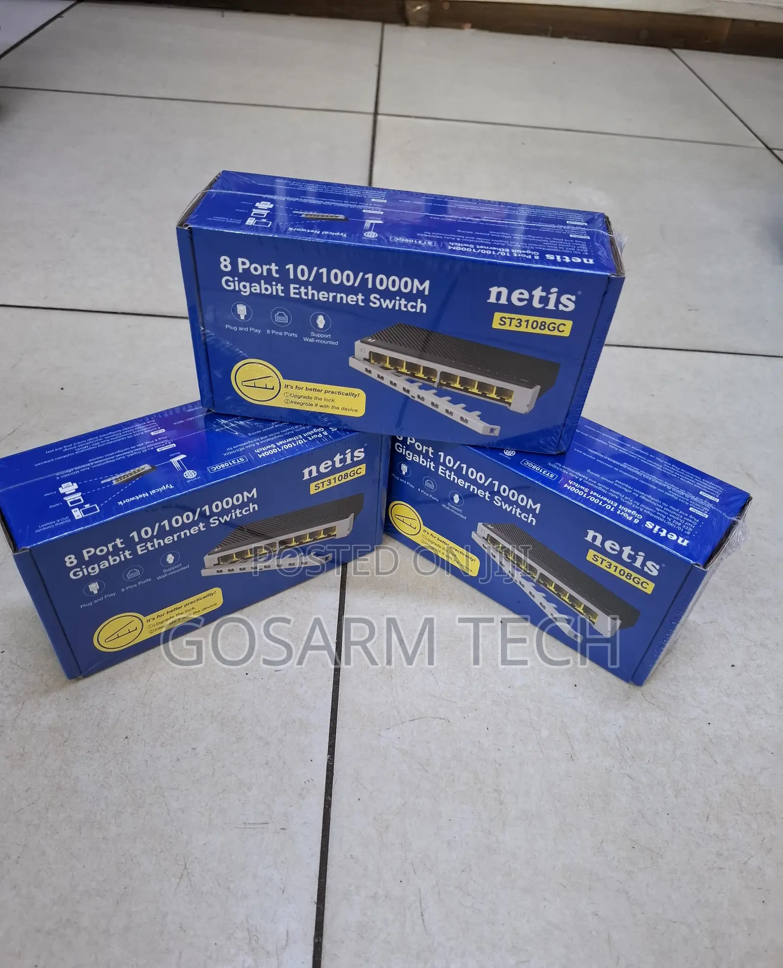 Netis ST3108GC 8Port Gigabit Ethernet Switch Brand NewMbps