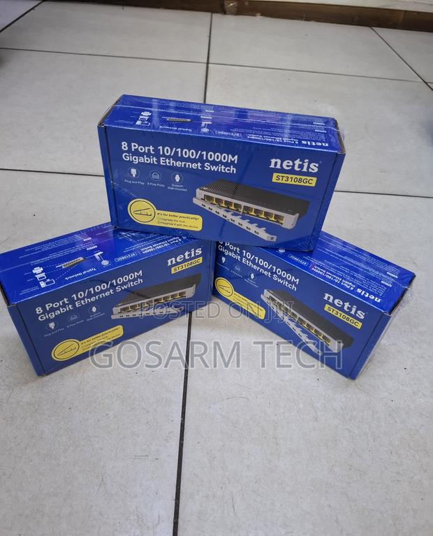 Netis ST3108GC 8Port Gigabit Ethernet Switch Brand NewMbps