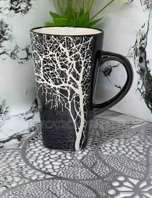 Elegant Ceramic Mugs Set – 6 Pieces