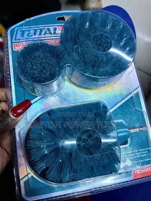 TOTAL Tools 3-Piece Power Scrubber Drill Brush Attachment Kit