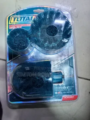 TOTAL Tools 3-Piece Power Scrubber Drill Brush Attachment Kit,.,.,.