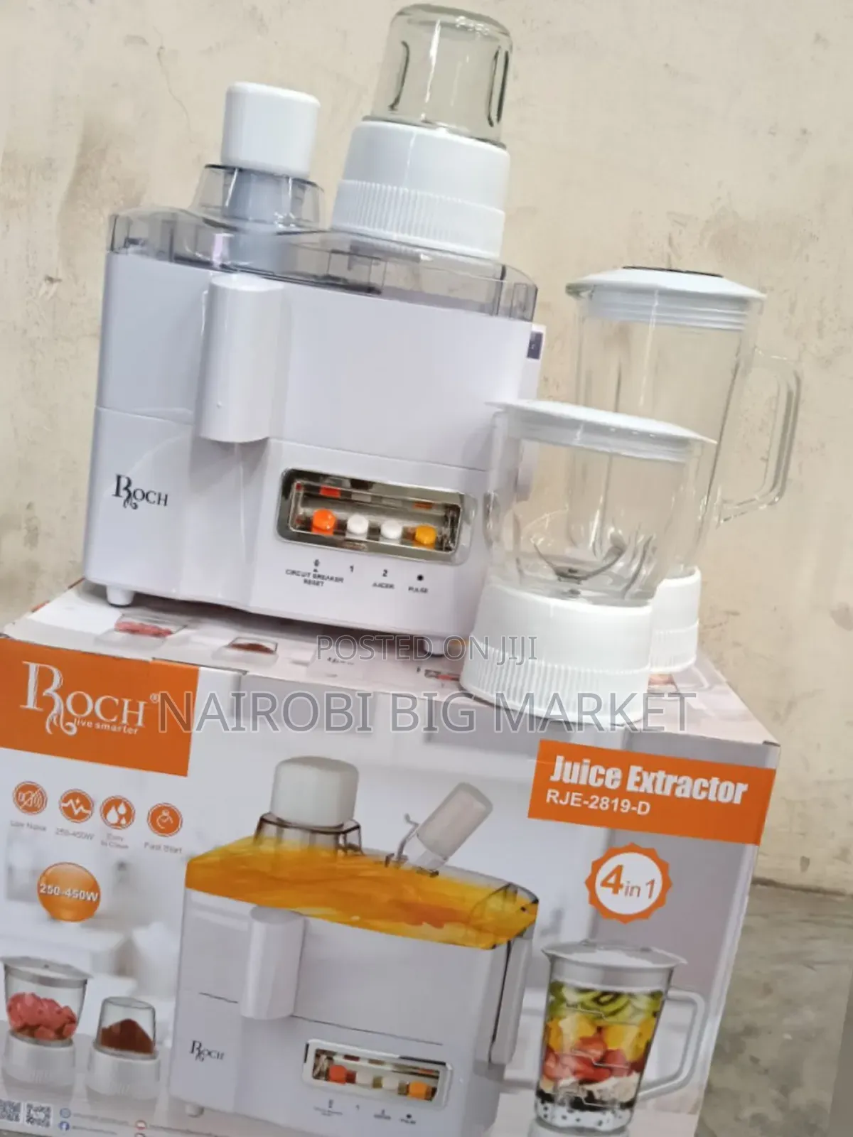 Roch 4 in 1 Juicer Blender and Mill Food Processor