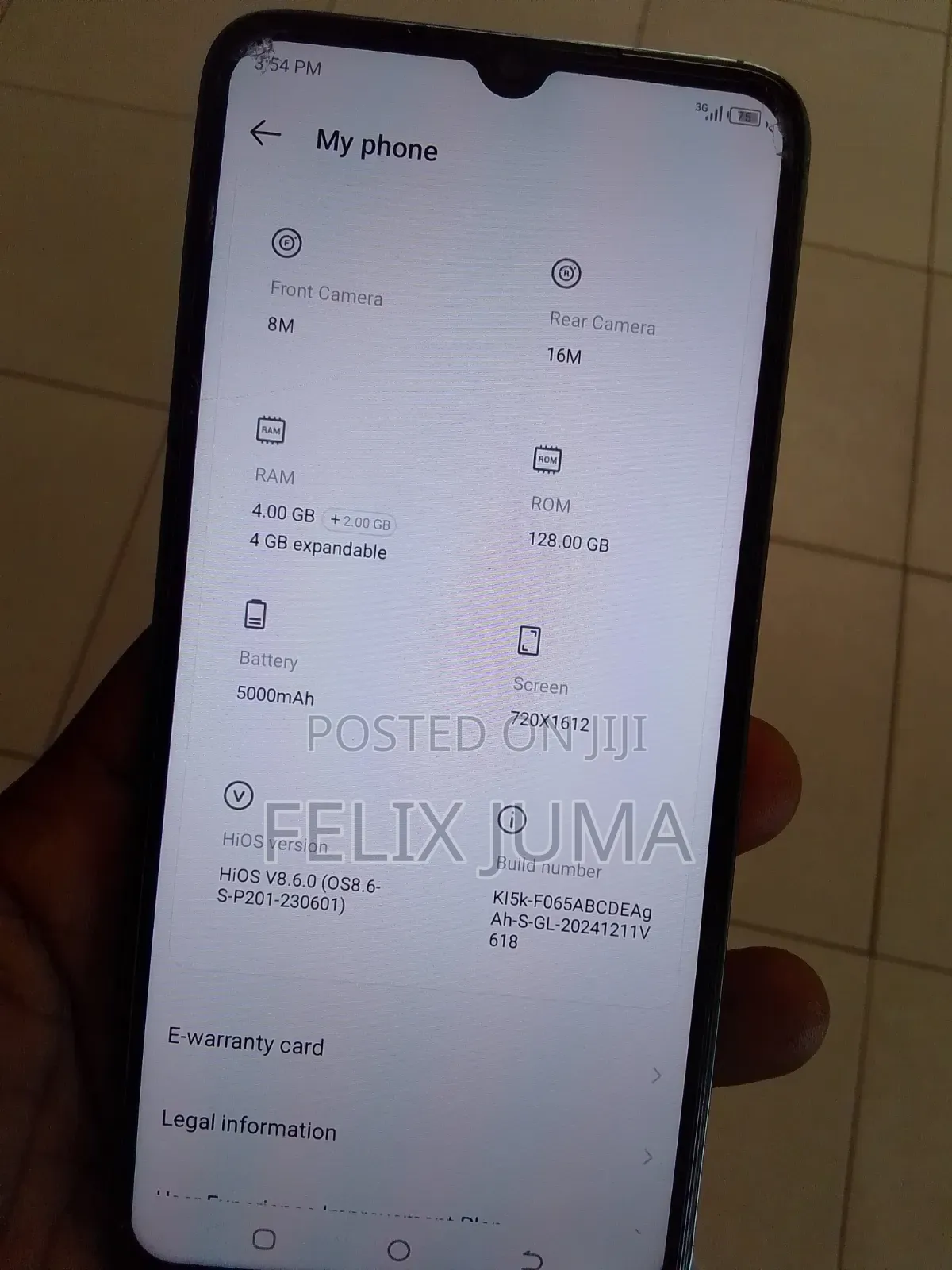 Tecno Spark 10C 128 GB Blue