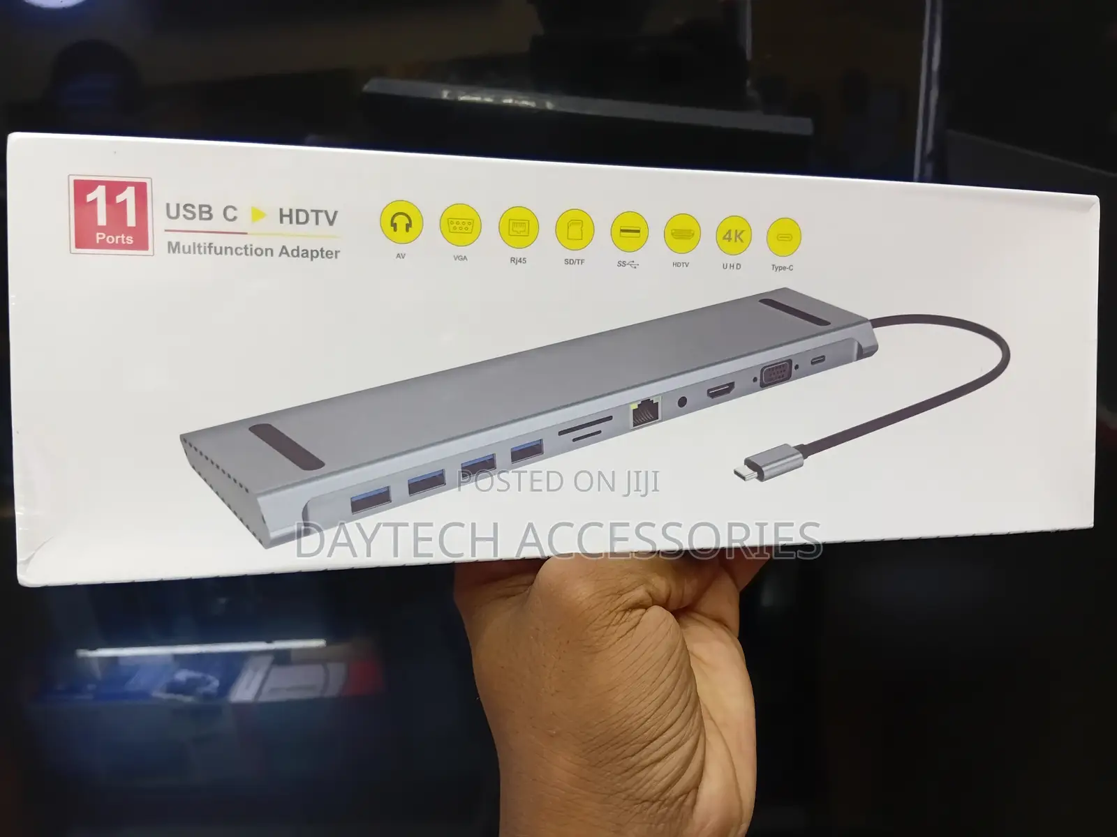 11-in-1 USB-C to HDTV Multifunction Adapter/Docking Station
