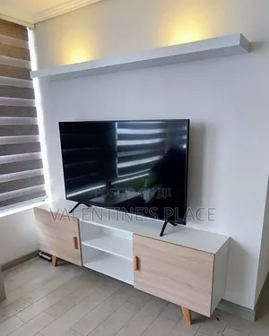 Modern 5ft Wooden TV Stand Floating Wall Shelf Console Set