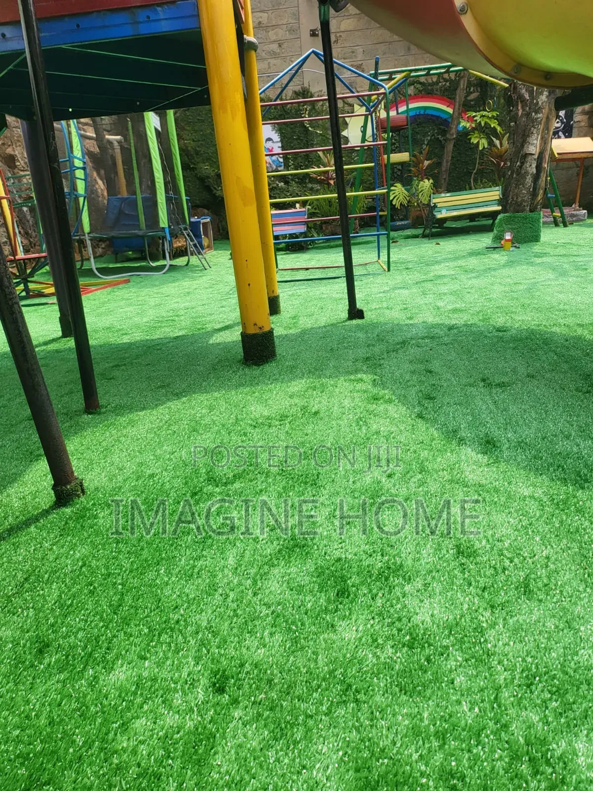 Beauty in School Compound With Artificial Grass Carpet