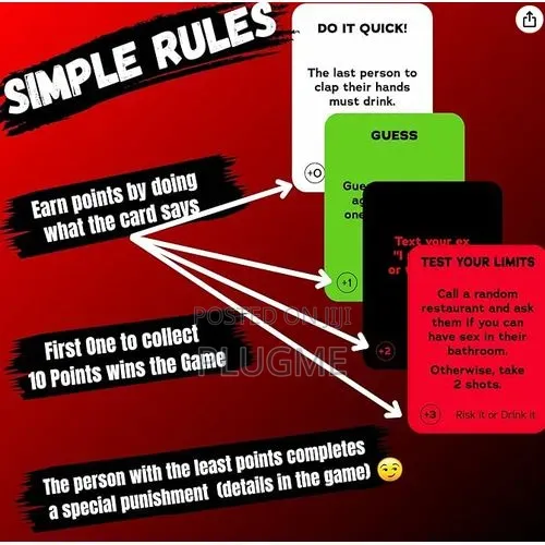 Risk It or Drink It Card Game
