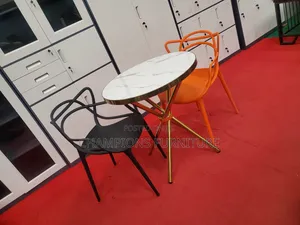 Criss'cross Base Table and Intertwined Back Chairs Set