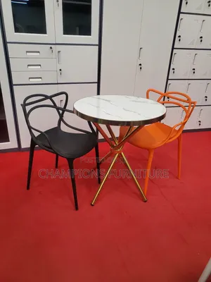 Criss'cross Base Table and Intertwined Back Chairs Set