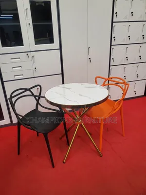 Criss'cross Base Table and Intertwined Back Chairs Set