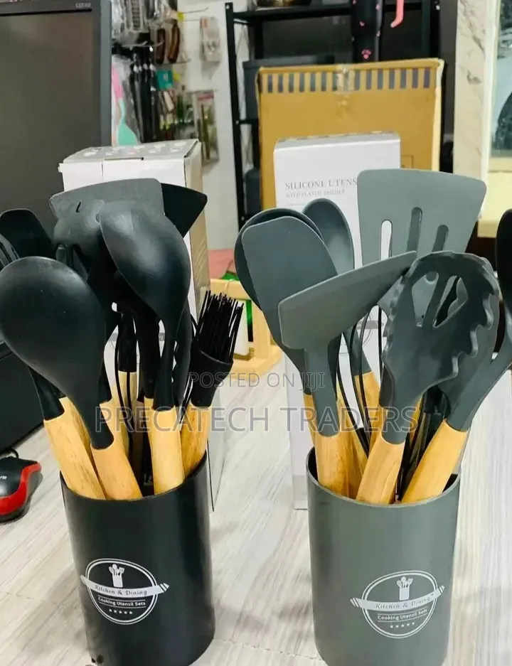 Silicone Spoons!!Kitchen Cooking Utensils Set – 12 Pieces