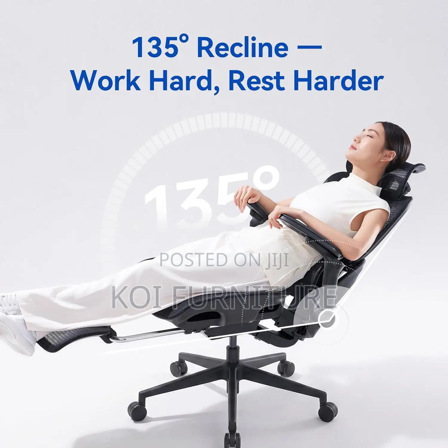 Office Chairs; Ergonomic Chair With Adaptive Adjustable Lumbar