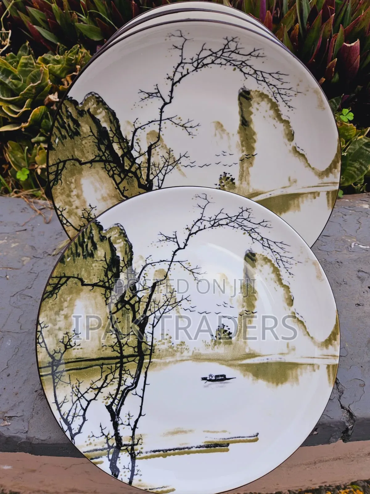  Beautiful Ceramic Plates,per Set of 6 PCS