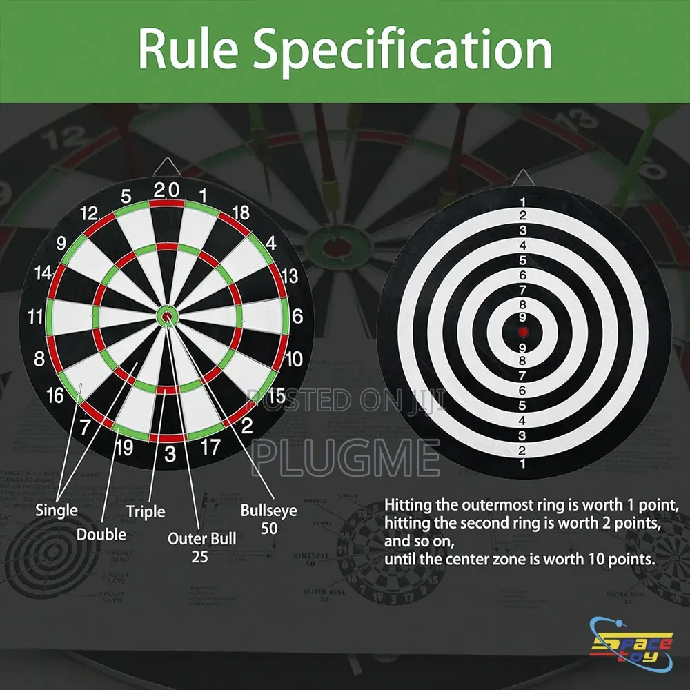 Professional and Leisure Dartboard 40.8 Cm