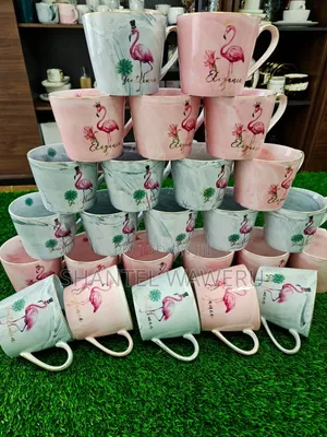 High Quality Gold Rimmed Ceramic Mug at 1400ksh Set(6pcs)