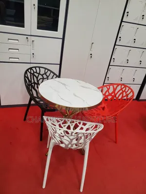 Criss-Cross Base Table and Tree Chairs Set