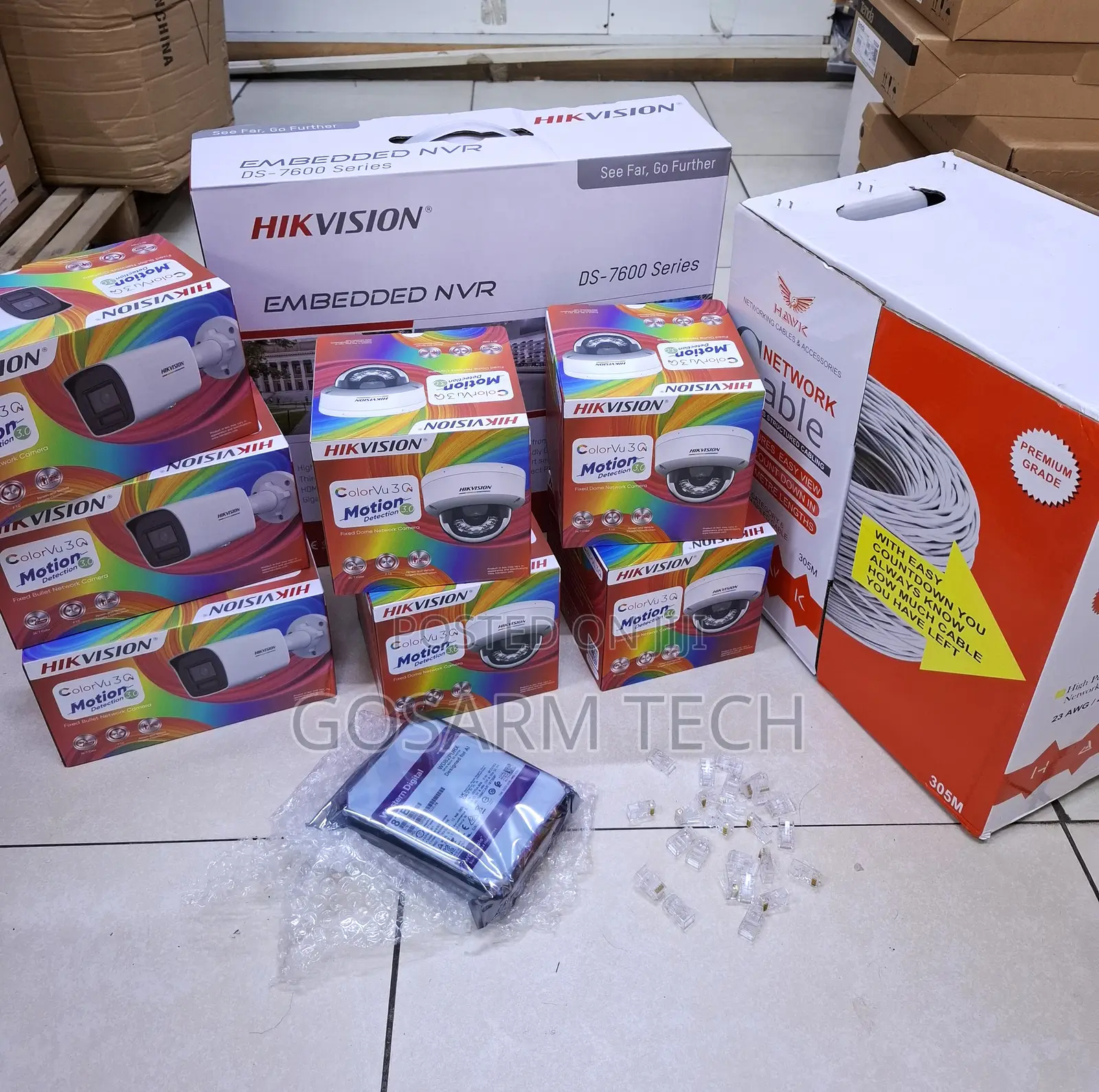 Hikvision 16Channel NVR 4MP IP 10PCS CCTV Camera Complete Kit