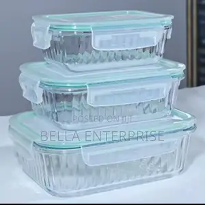 3pcset Rectangular Borosilicate Glass