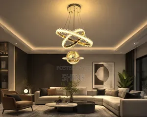 Modern Tri Colour Led Chandelier