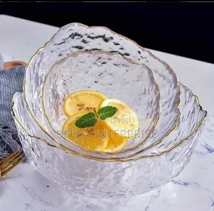 Jagged Edge Irregular Lotus Flower Glass