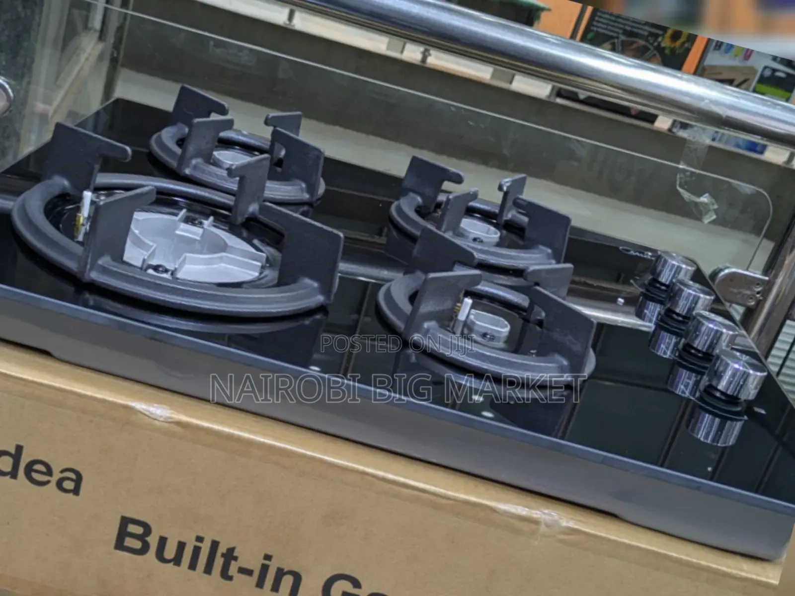 Midea 60cm SS Gas Hob Inbuilt Cooker