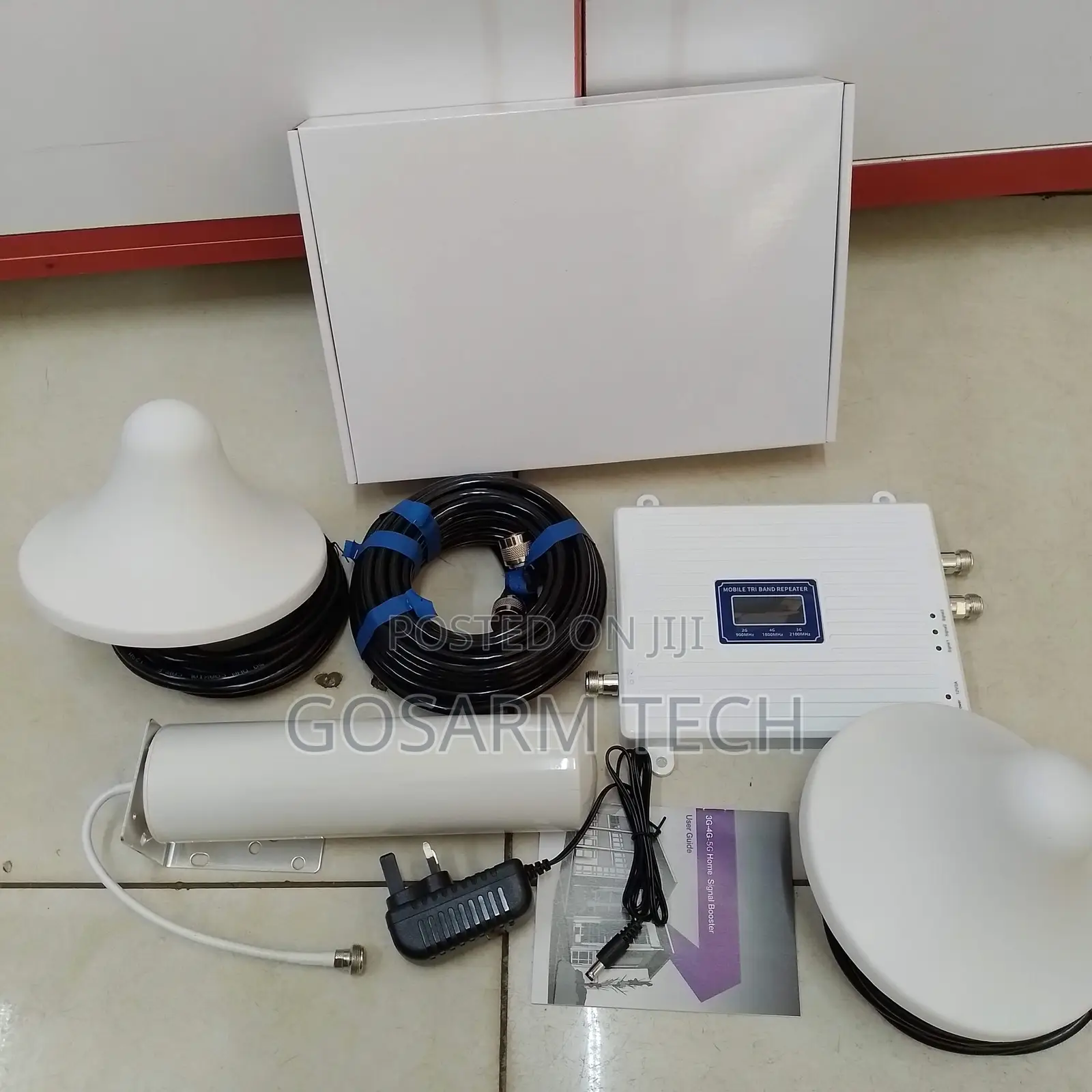 Tri-Band GSM Mobile Booster 2way Repeater – 2g/3g/4g Complete Set