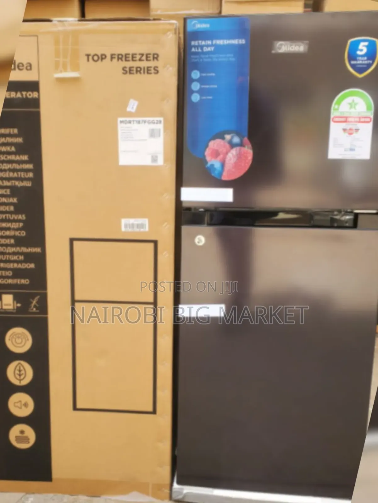Midea 173l Double Door Fridge