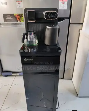 Black and Silver Nunix A1C Bottom Load Hot and Cold Water Dispenser