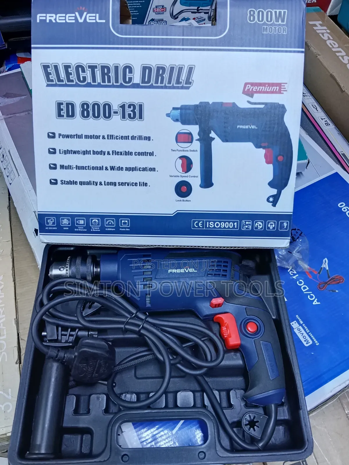 Maxmech Heavy-Duty 800W Electric Impact Drill 