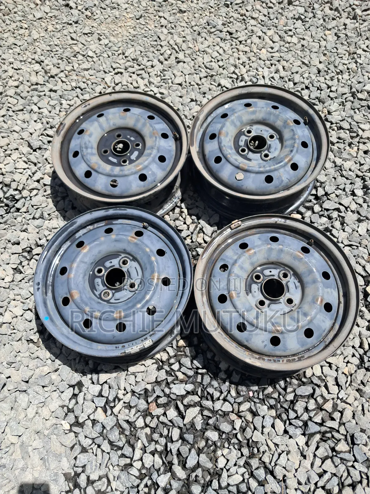 Original Ex Japan Steel Rims Size 15 4 Holes