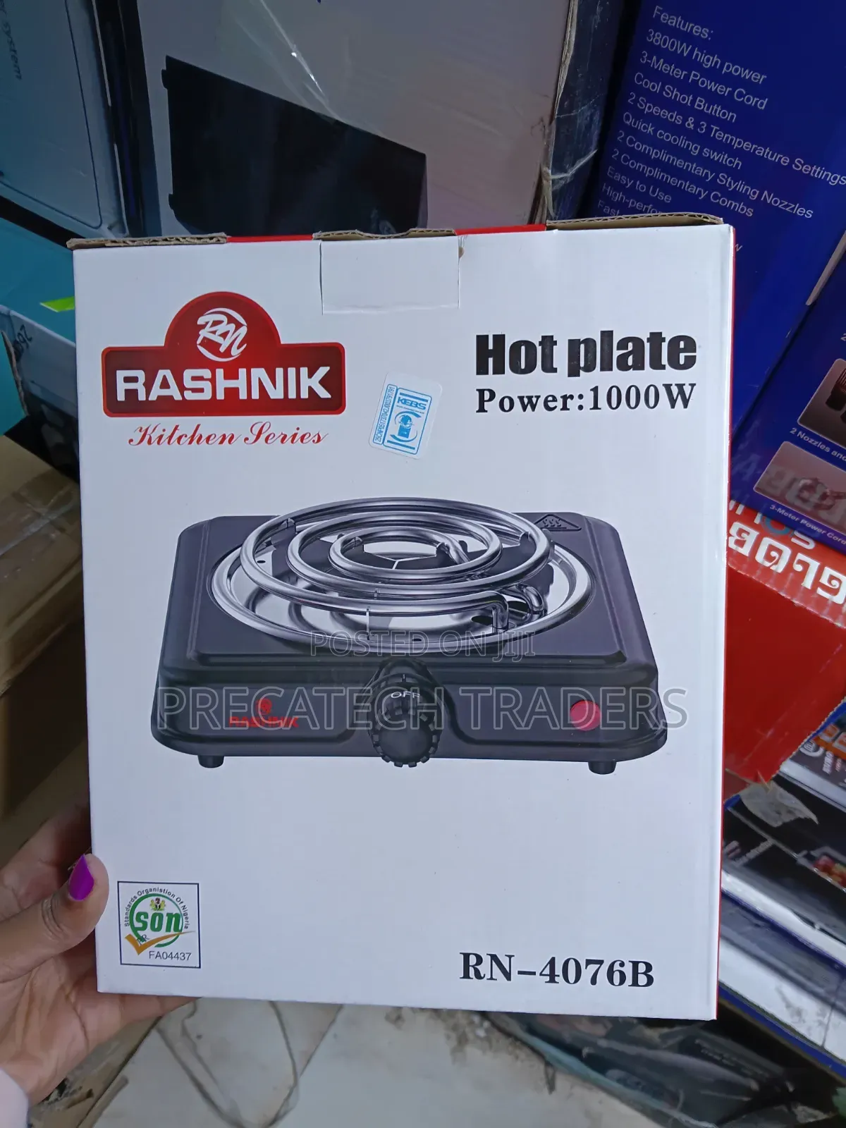 Rashnik 1000W Electric Hot Plate – RN-4076B