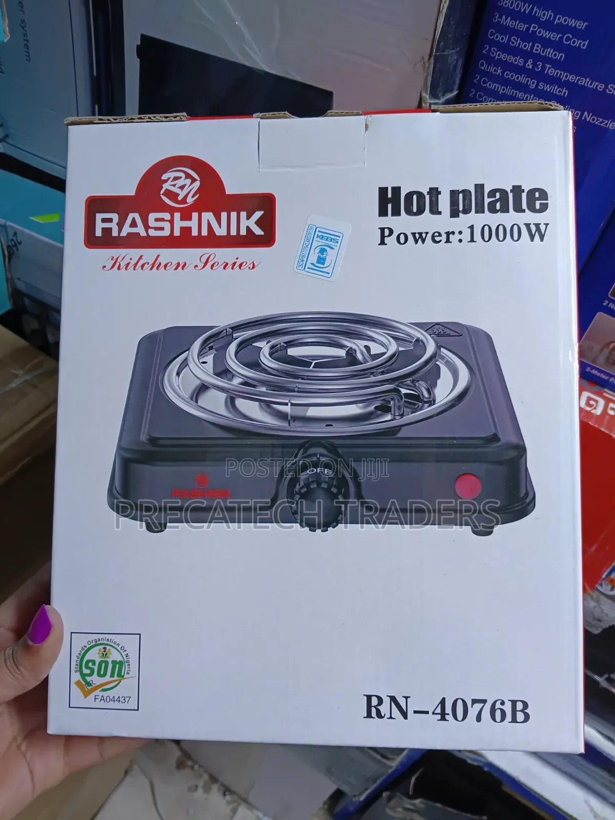 Rashnik 1000W Electric Hot Plate – RN-4076B