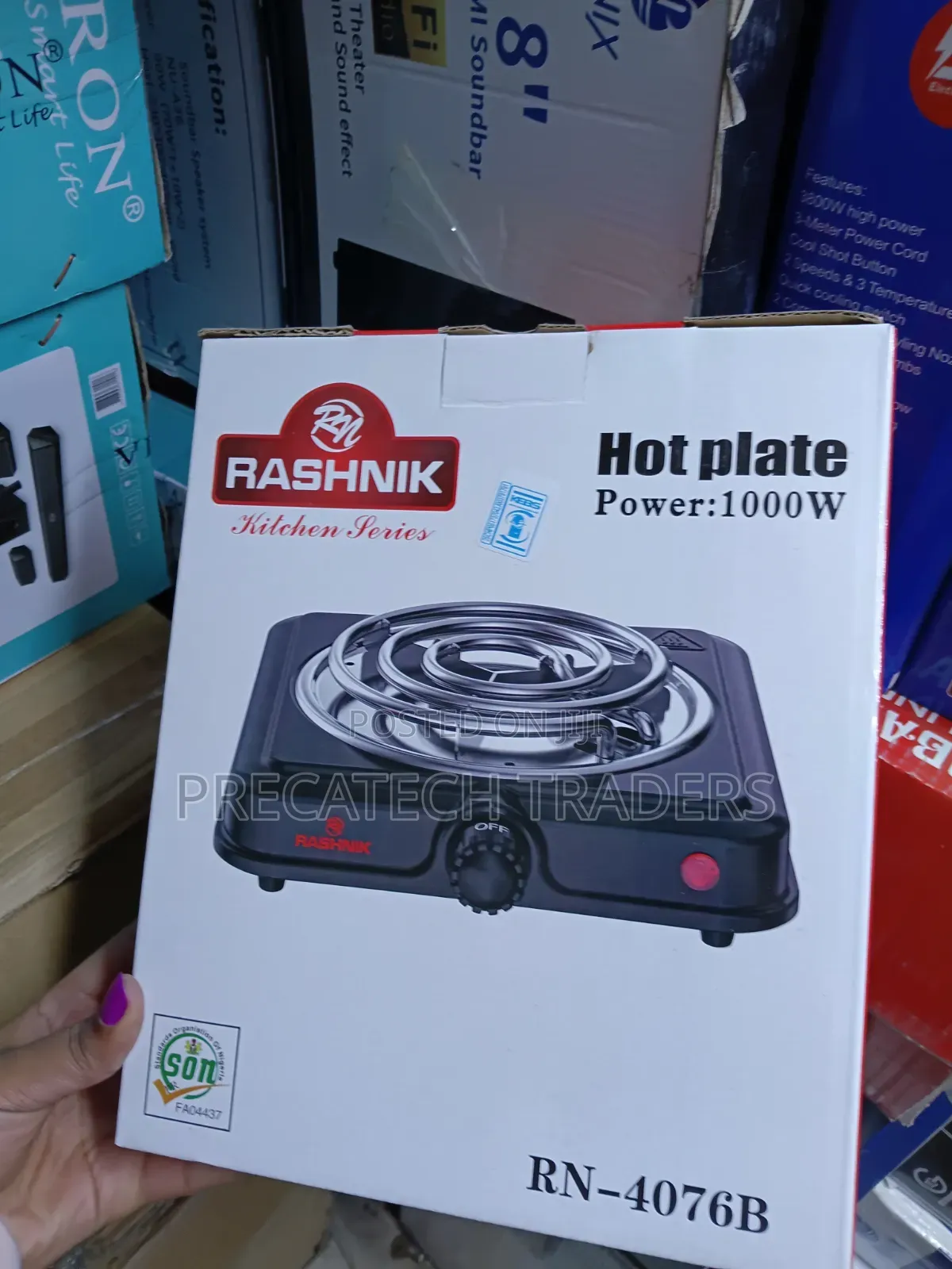 Rashnik Kitchen Coil Plate 1000W – Portable Cooker
