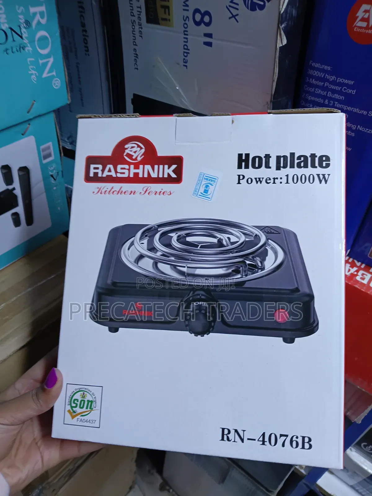 Rashnik Kitchen Coil Plate 1000W – Portable Cooker
