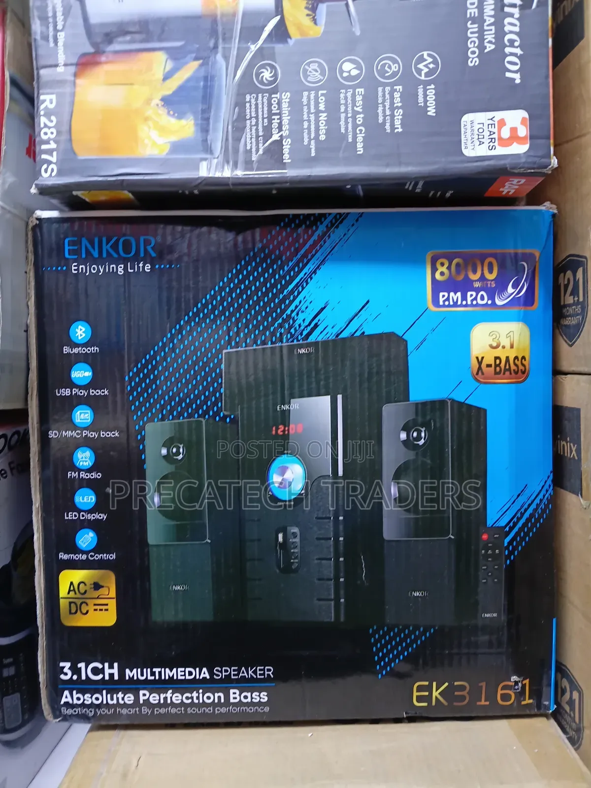 Enkor EK3161 Home Theater Speaker System With X-Bass