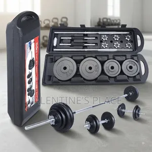 20KG Cast Iron Barbell and Dumbbell Set