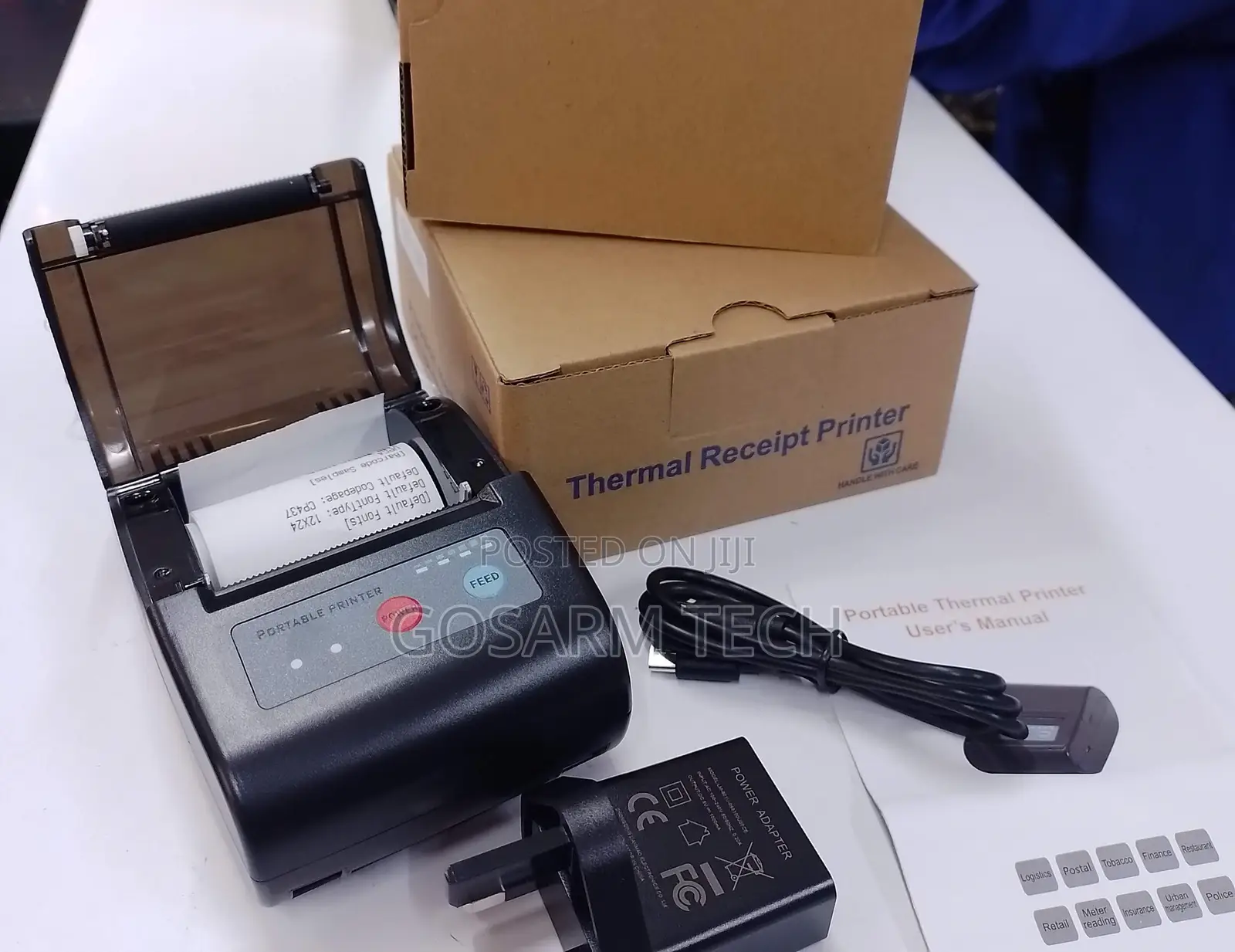 Portable P58 Bluetooth Thermal Receipt Printer – USB Bluetooth