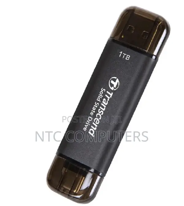 Transcend 1TB Portable SSD, ESD310C, USB 10Gbps With Type-C and Type-A