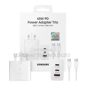 65W PD Power Adapter Trio - C to C Super Fast Charger | Kenya