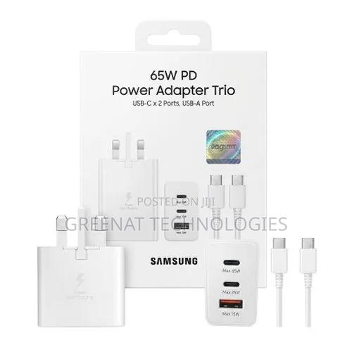 65W PD Power Adapter Trio - C to C Super Fast Charger | Kenya
