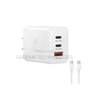 65W PD Power Adapter Trio - C to C Super Fast Charger | Kenya