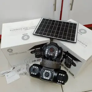 V380 Pro 6MP 4G Triple Lens Solar VTS28 With Color Night Vision