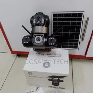 VTS28 Triple Lens 4G V380Pro Solar Powered Camera Two-Way Audio