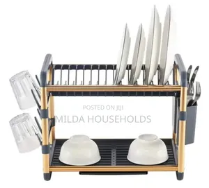 2 Tier Dish Drying Rack for Kitchen Counter.