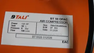 BTALI 50L Low Noise Oil-Free Air Compressor – Portable Spray Painting