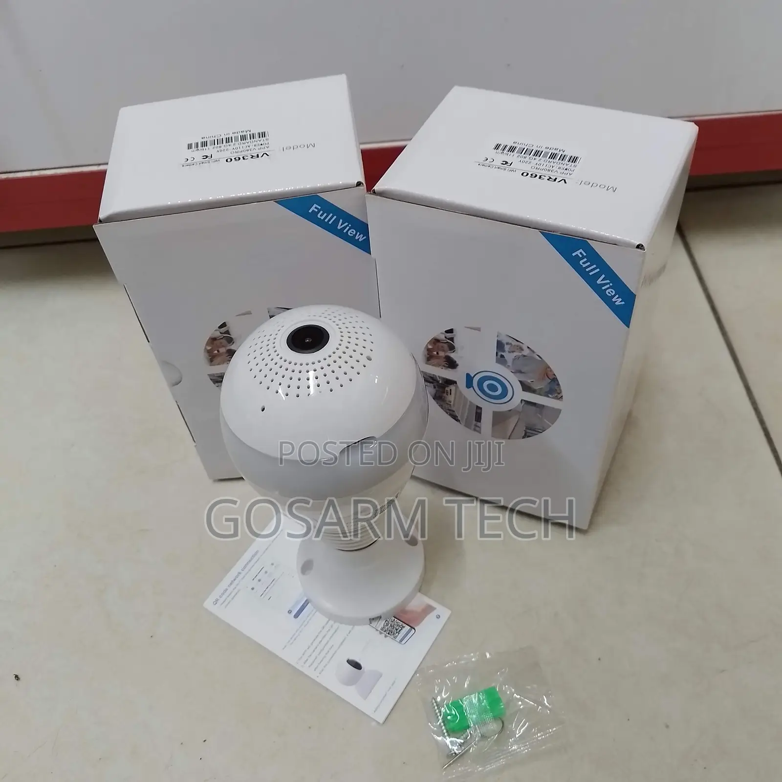 V380 Smart WiFi Bulb Camera – 360° Panoramic Bulb Security Camera