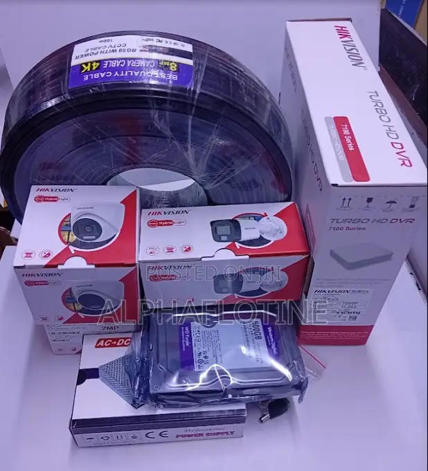 2mp ,2.8mm Complete Package (4pcs) Smart Hybrid Light CCTV Camera