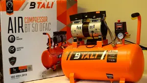 BTALI 50L Silent Oil-Free Garage Air Compressor