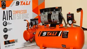 BTALI 50L Noiseless Air Compressor – Clean, Pressure for Garage Tools
